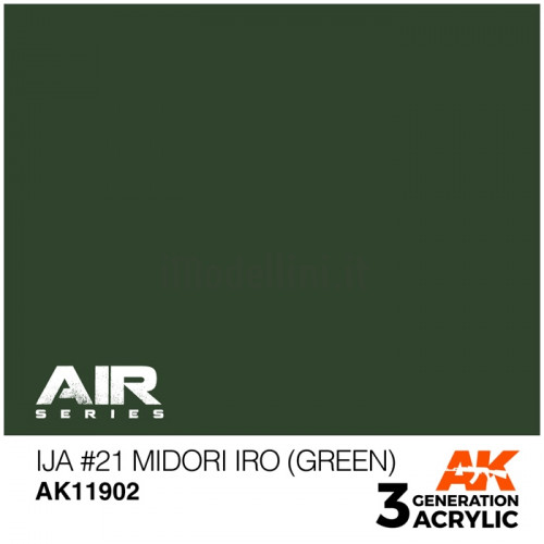 Vernice Acrilica AK Serie Air 3rd Gen IJA #21 Midori iro (Green)