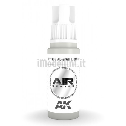 Vernice Acrilica AK Serie Air 3rd Gen AE-9/AII Light Grey