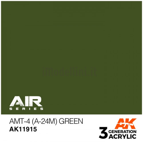 Vernice Acrilica AK Serie Air 3rd Gen AMT-4 (A-24m) Green
