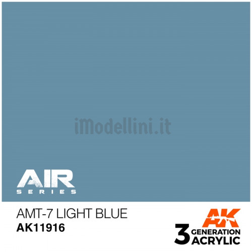 Vernice Acrilica AK Serie Air 3rd Gen AMT-7 Light Blue