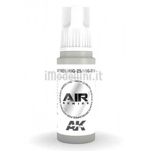Vernice Acrilica AK Serie Air 3rd Gen MiG-25/MiG-31 Grey