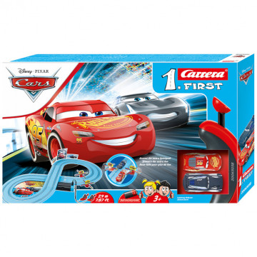 Pista Carrera First : Cars - Power Duel con Spinners 2,4 mt