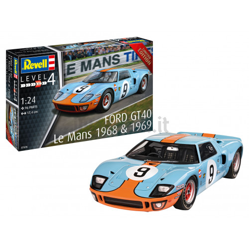 Ford GT40 Le Mans 1968 e 1969 Limited Edition 1:24