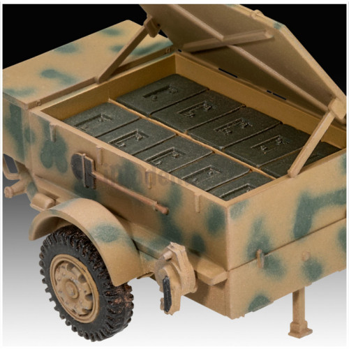 Semicingolato sWS con Flak 43 e Sd.Ah.58 Ammo Trailer 1:72