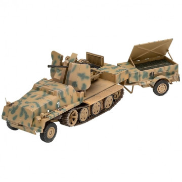 Semicingolato sWS con Flak 43 e Sd.Ah.58 Ammo Trailer 1:72