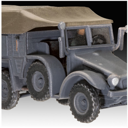 Camion Krupp Protze KFZ 69 con Cannone 3,7cm PaK 1:76