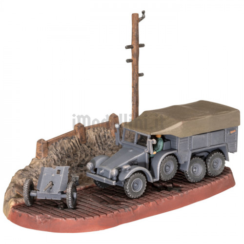 Camion Krupp Protze KFZ 69 con Cannone 3,7cm PaK 1:76