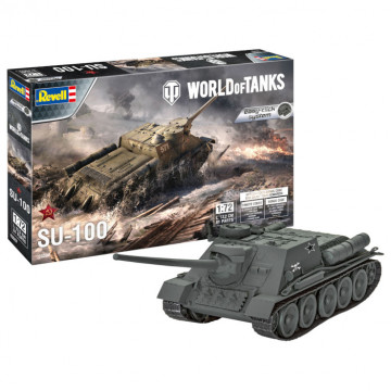 Cacciacarri Sovietico SU-100 Easy-Click 1:72 - World of Tanks