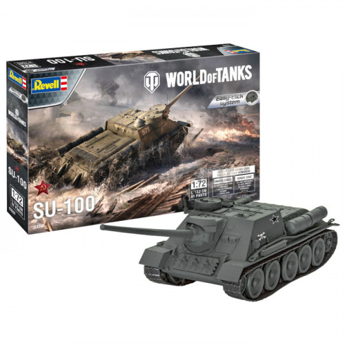 Cacciacarri Sovietico SU-100 Easy-Click 1:72 - World of Tanks