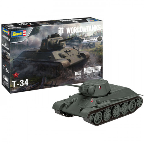 Carro Armato Sovietico T-34 Easy-Click 1:72 - World of Tanks