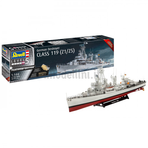 Cacciatorpediniere Destroyer Class 119 Z1/Z5 Platinum Edition 1:144