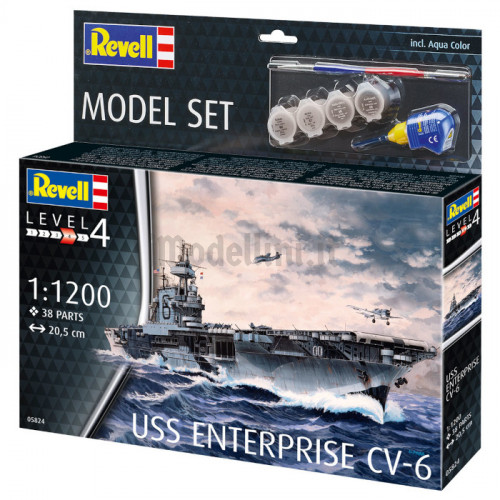 Model Set Portaerei USS Enterprise CV-6 1:1200