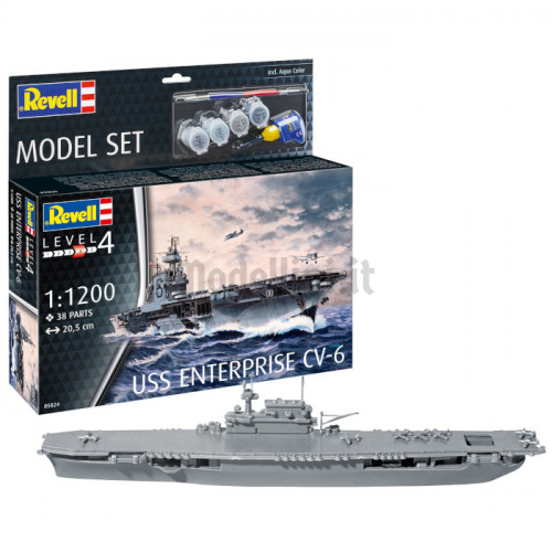 Model Set Portaerei USS Enterprise CV-6 1:1200