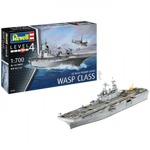 Portaerei d'Assalto US Navy Assault Carrier Wasp Class 1:700