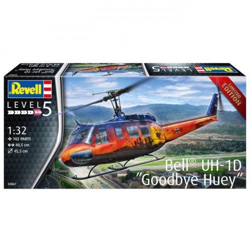 Elicottero Bell UH-1D Goodbye Huey 1:32