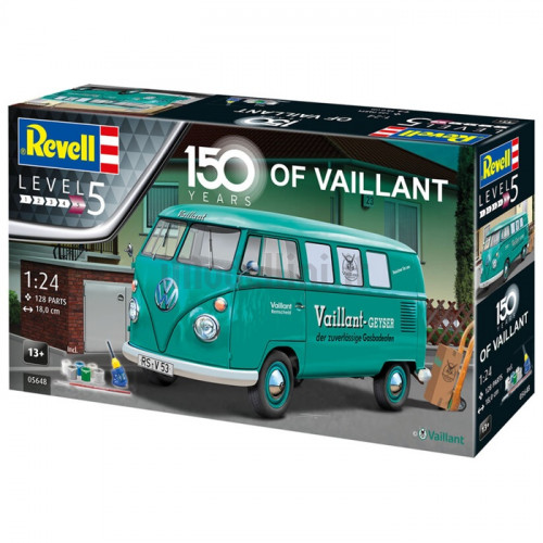 Gift Set Volkswagen T1 Bus 150 Years of Vaillant 1:24