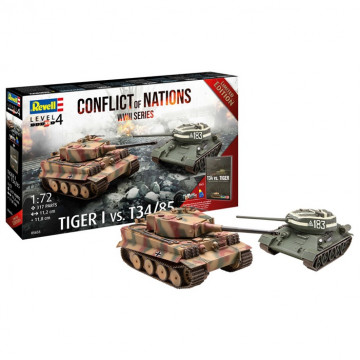 Gift Set "Conflict of Nations WWII Series" Tiger I vs T34/85 1:72