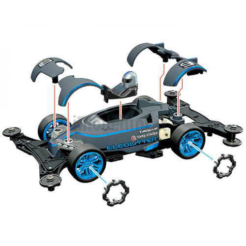 Mini 4WD Eleglitter con Telaio VZ