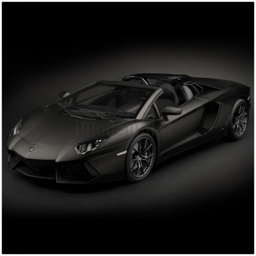 Lamborghini Aventador LP700-4 Roadster Nero Nemesis 1:8