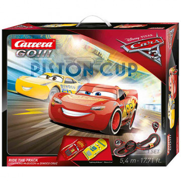 Pista Elettrica Carrera GO Disney Pixar Cars® 3 Ride The Track